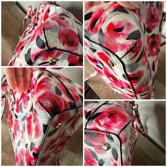 KATE SPADE New York Cedar Street Rose Maise Satchel Floral Crossbody Bag Flowers - Picture 9 of 16